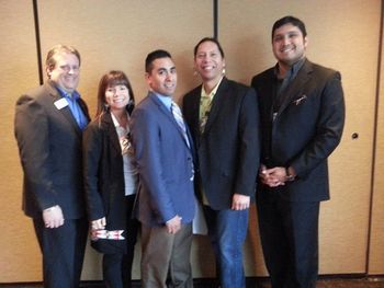 2014 Wisconsin Governor's Conference on Tourism, Cultural and Tribal Tourism PanelPictured from left: Drew Nussbaum, Siobhan Marks, Darren Thompson, Mark Denning, and  Ernie Stevens III
