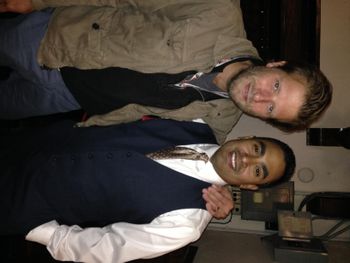 Christopher Sweeney and I, after private performance at the Black Hills Film Festival, 2015
