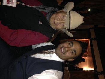 David Bald Eagle and I, after set of private performance at the Black Hills Festival, 2015

