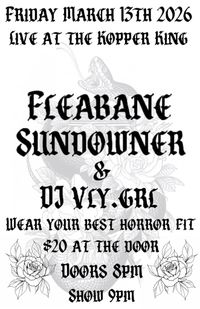 FLEABANE / SUNDOWNER / DJ VLY.GRL LIVE AT THE KOPPER KING