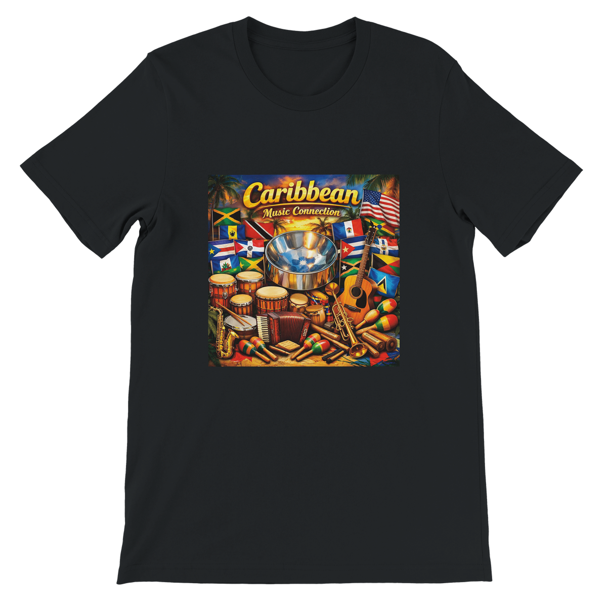 Caribbean Music Connections - Unisex T-Shirt