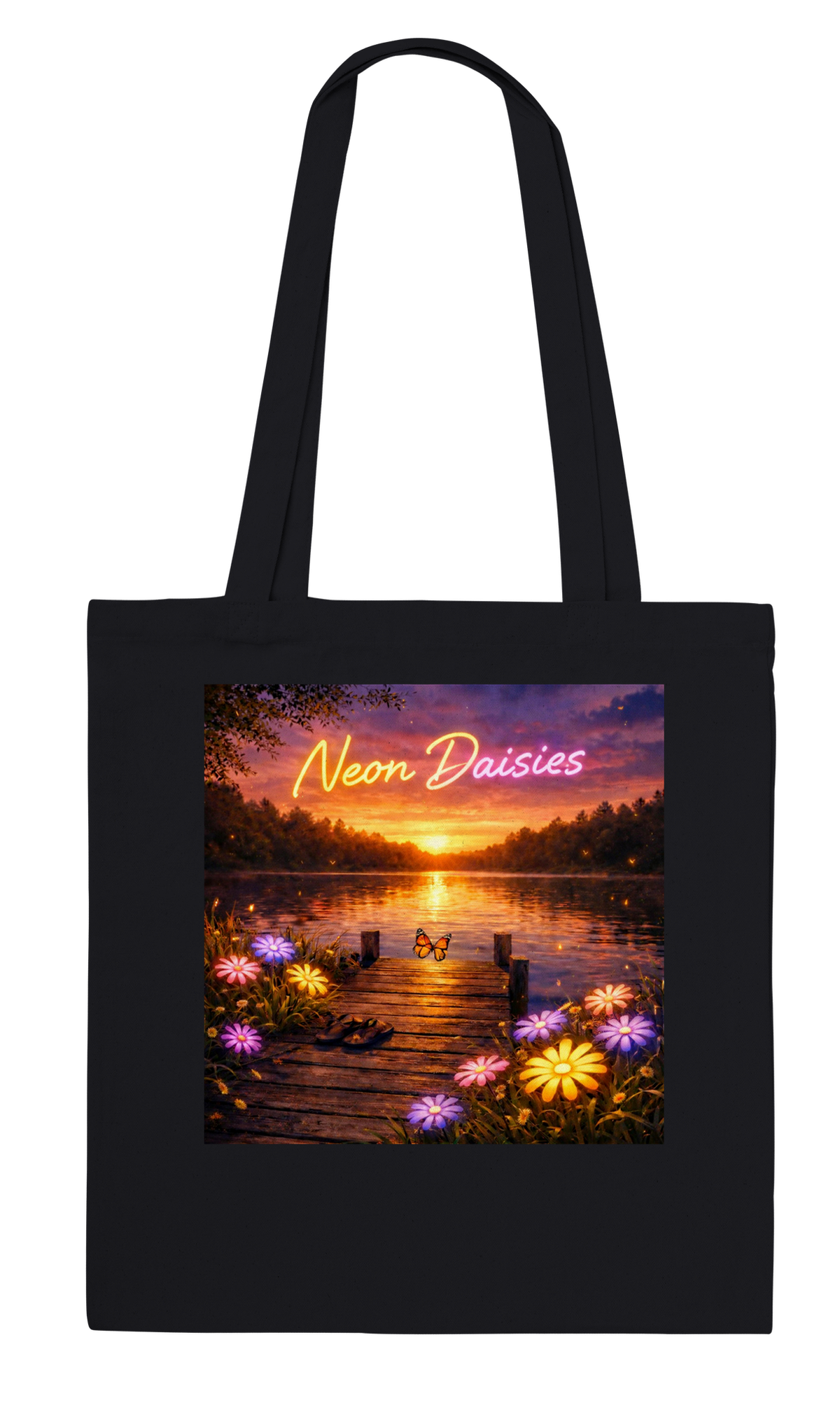 Neon Daisies - Tote bag
