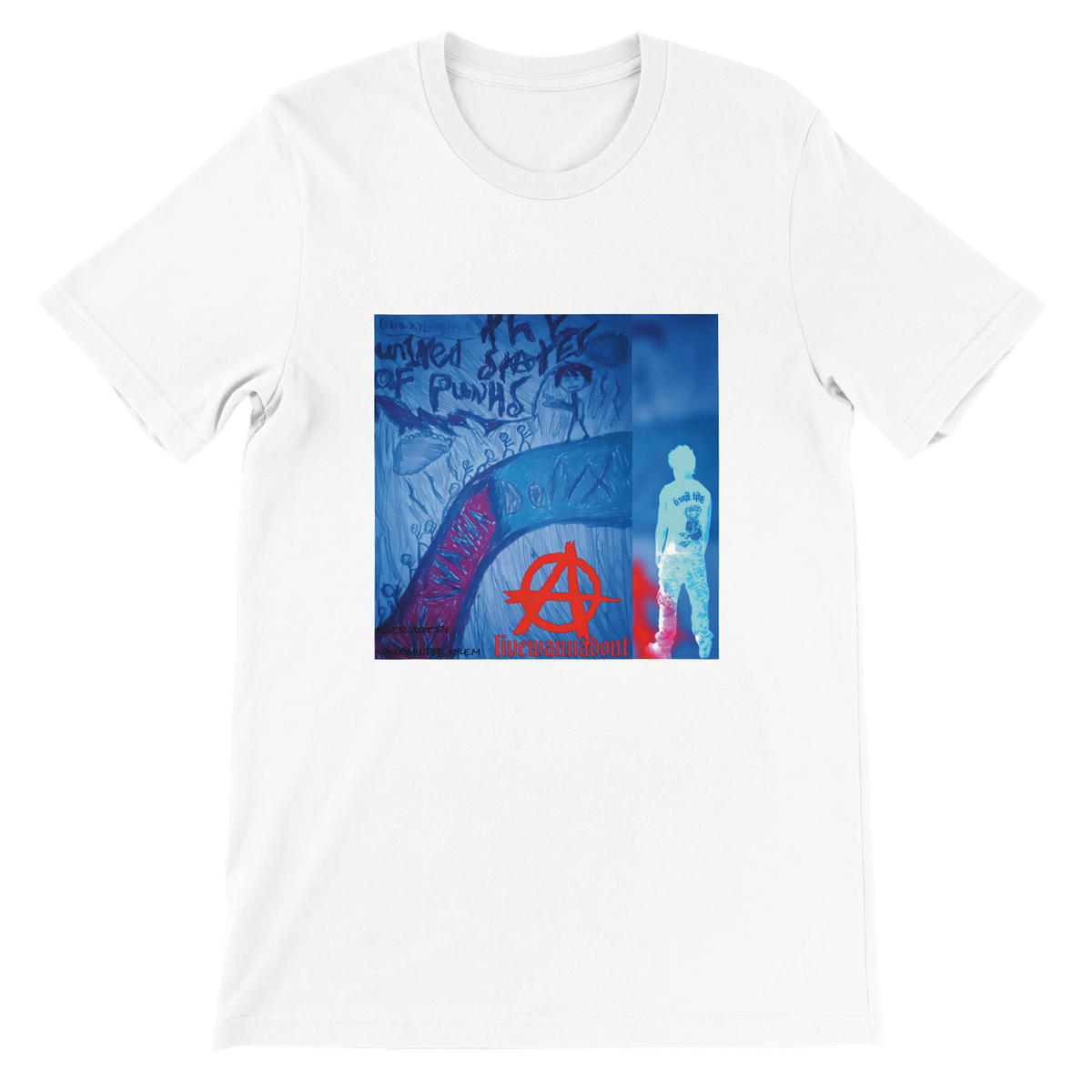 the united states of punks (anti approval)-album t-shirt