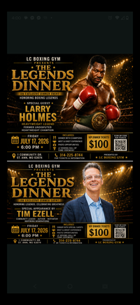Appearing with Spanky and the Gang at Legends Dinner honoring Larry Holmes