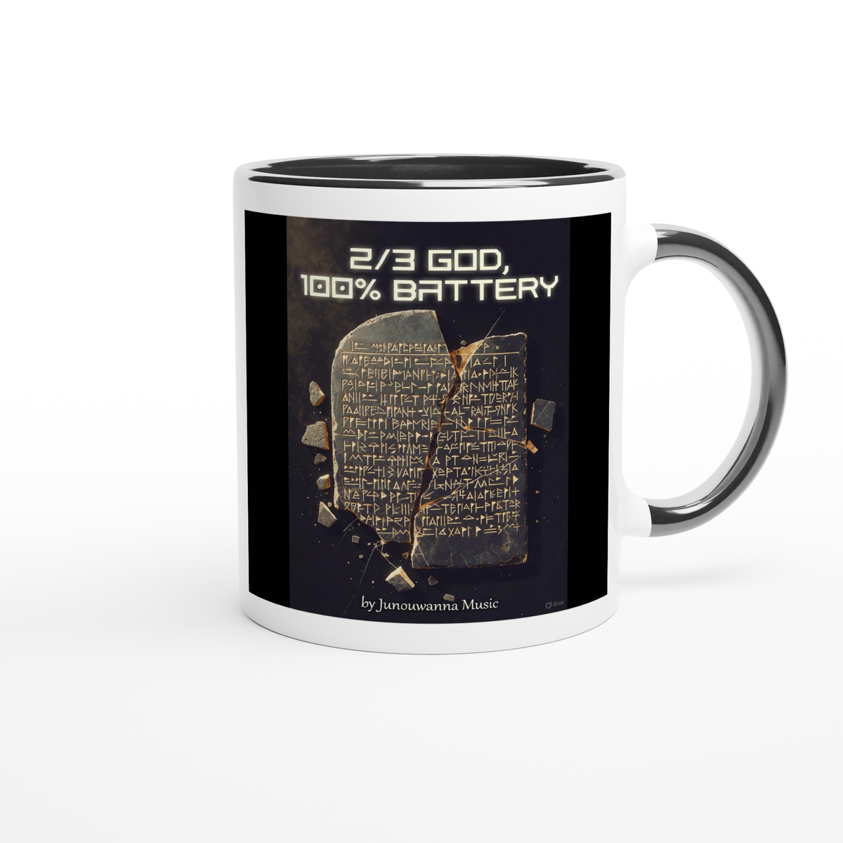 2/3 GOD, 100% Battery - Ceramic Mug