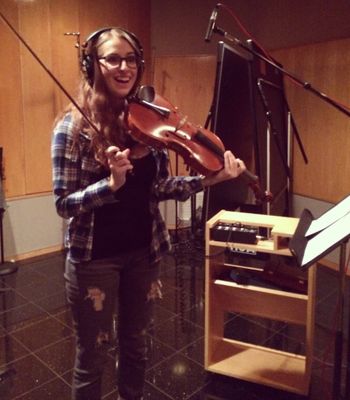 In the studio recording for Jonny Shorr

