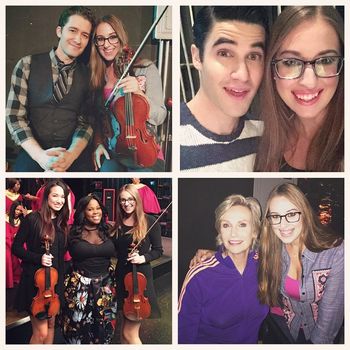 With some of the Glee stars!
