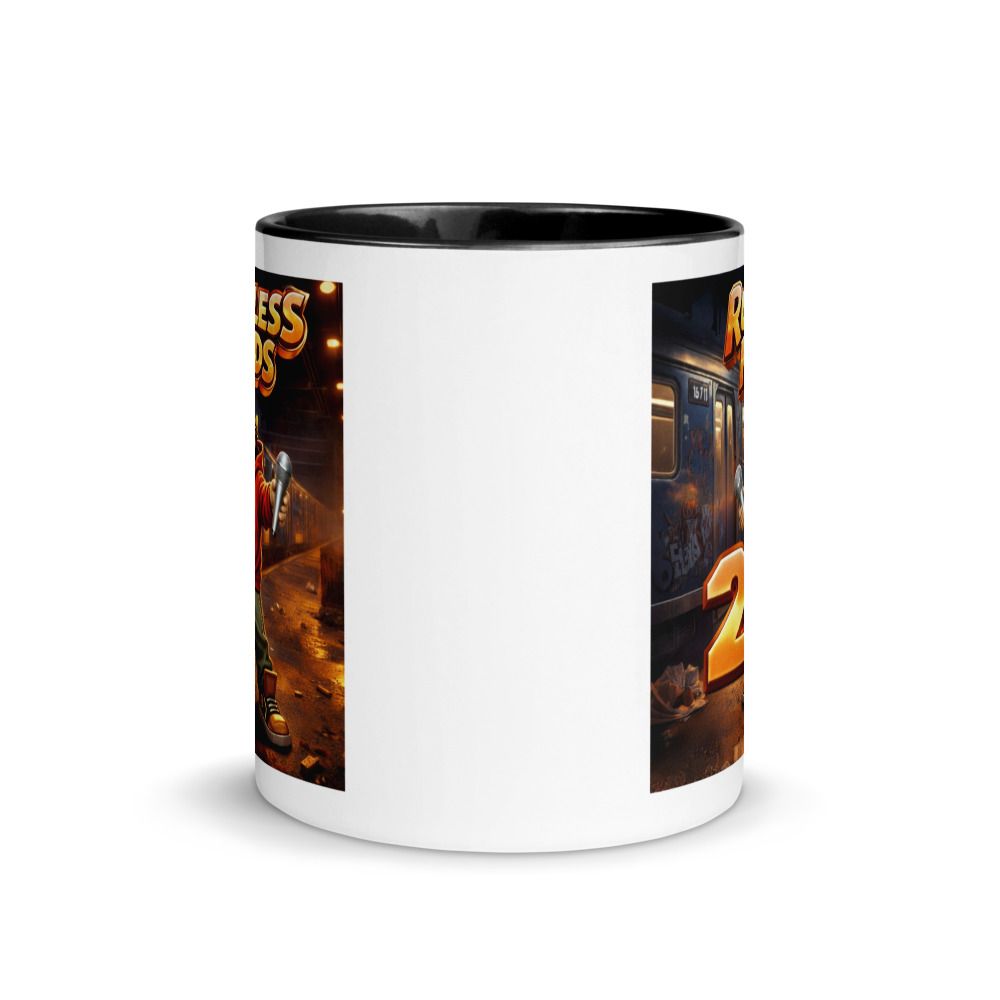 White Ceramic Mug with Color Inside