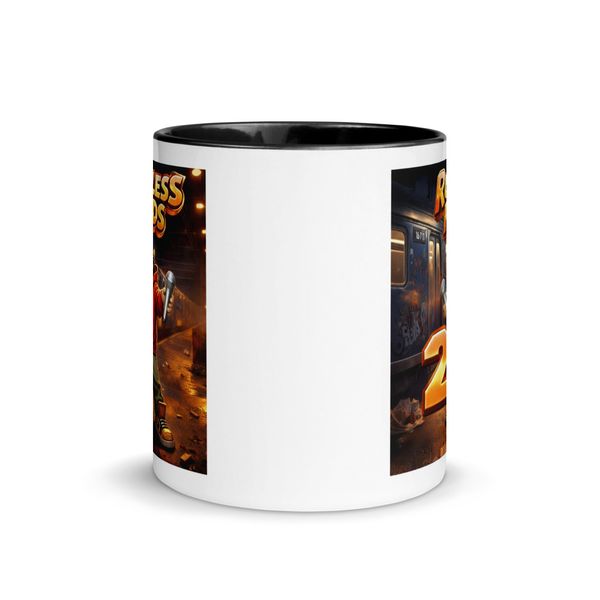 White Ceramic Mug with Color Inside