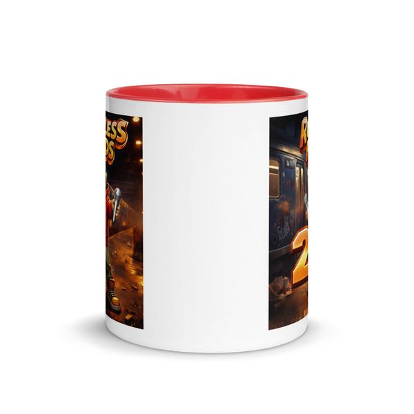 White Ceramic Mug with Color Inside
