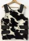 cow pattern vest