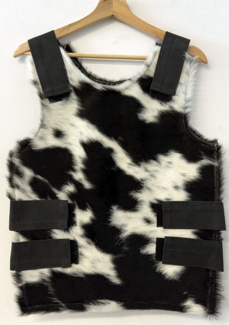 cow pattern vest