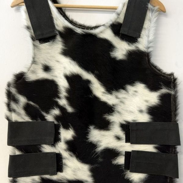 cow pattern vest