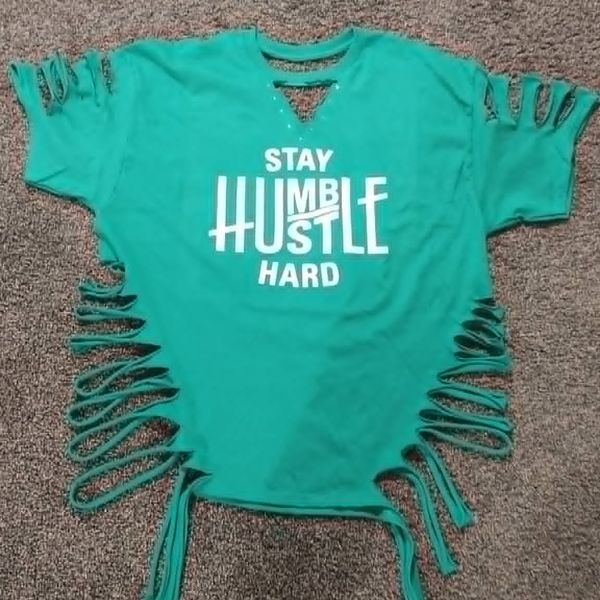 Hustle Hard women tee