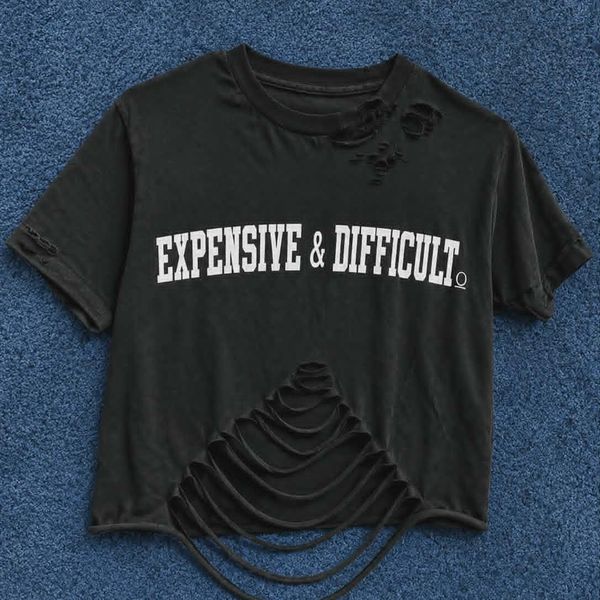 Expensive & Difficult rip tee womens
