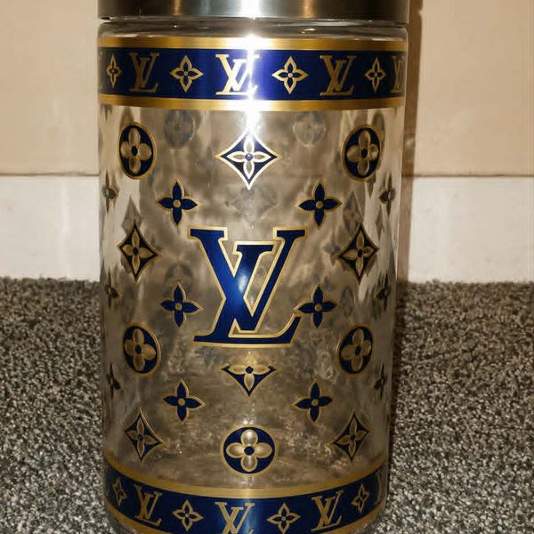 Designer Glass Jar
