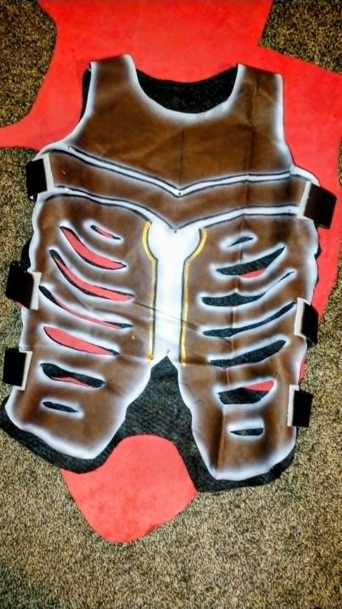 leather skelly vest