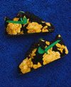Black Gold floral air forces