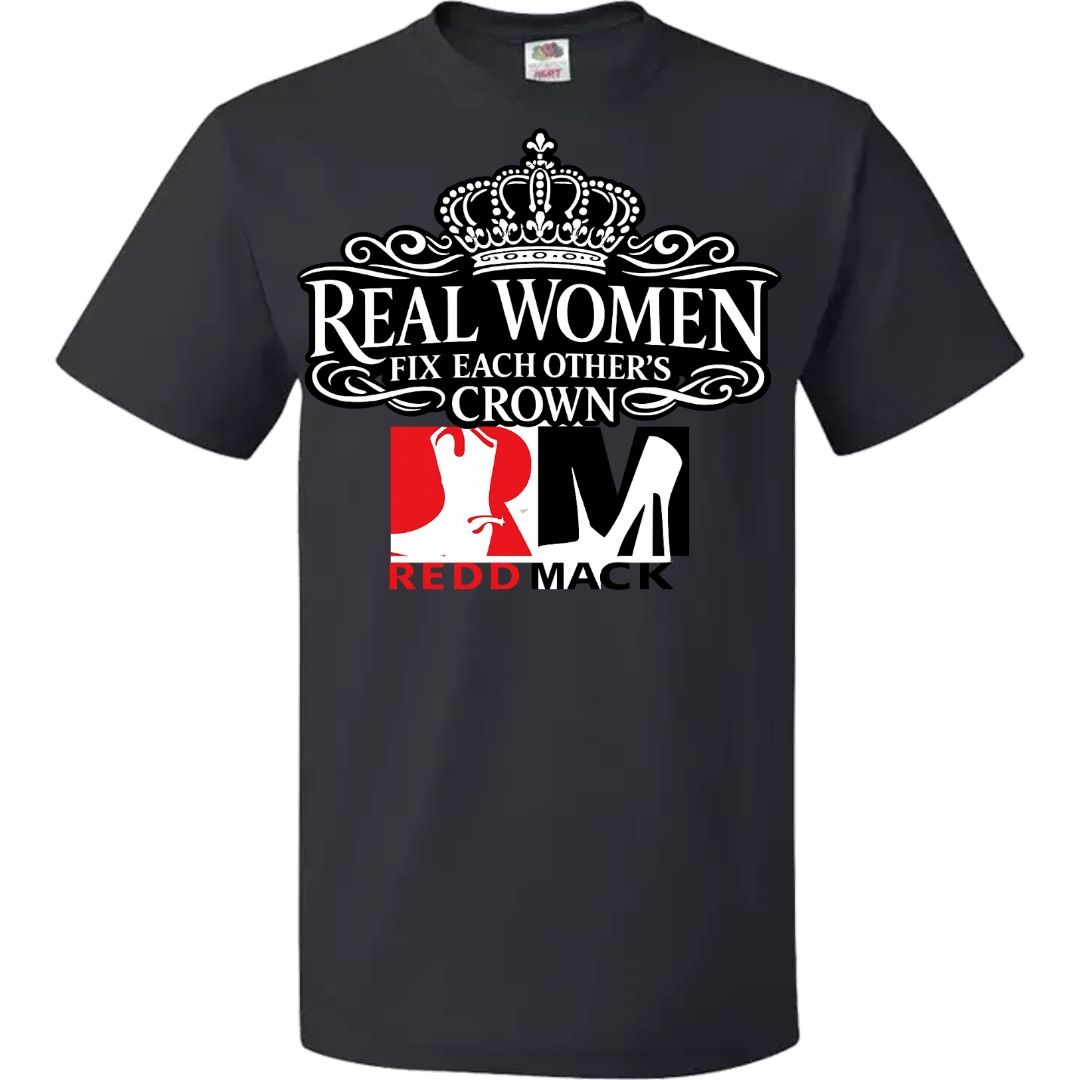 Real women fix each other's crown 