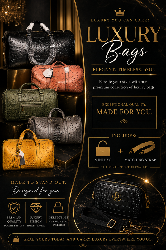 Luxury duffle bags
