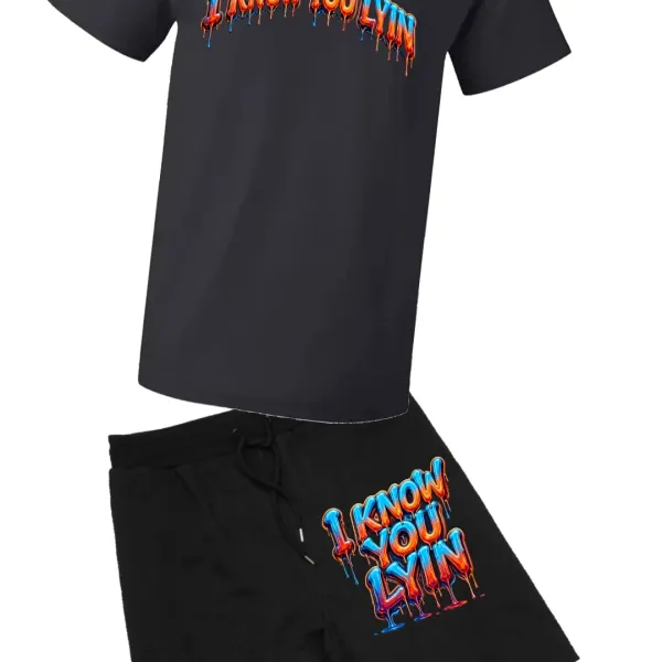 Iknowyoulyin short set