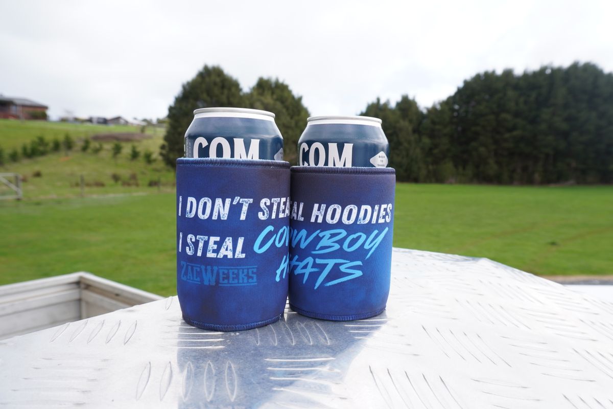 Stubby Cooler - I Steal Cowboy Hats