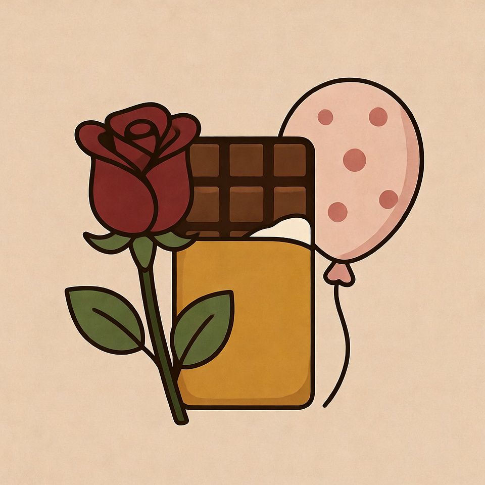 Gift Add-On (choose one: rose, balloon, or chocolate bar)