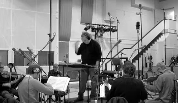 Conducting at Abbey Road Recording Studios, London
