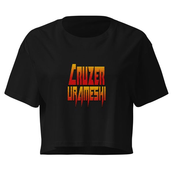 Cruzer Urameshi Women's Crop Top Black Shirt