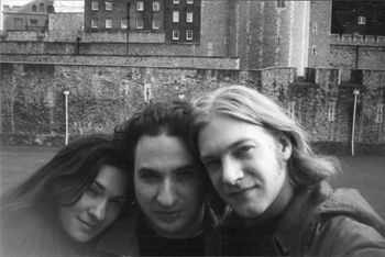 Our first trip to London, this is a selfie taken with a film camera
