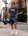 UVSC PURPLE CAMO Tee & Shorts Bundle