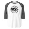 UVSC Unisex 3/4 Sleeve Raglan Shirt