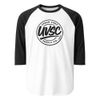 UVSC Unisex 3/4 Sleeve Raglan Shirt