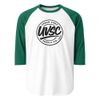 UVSC Unisex 3/4 Sleeve Raglan Shirt