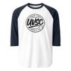 UVSC Unisex 3/4 Sleeve Raglan Shirt