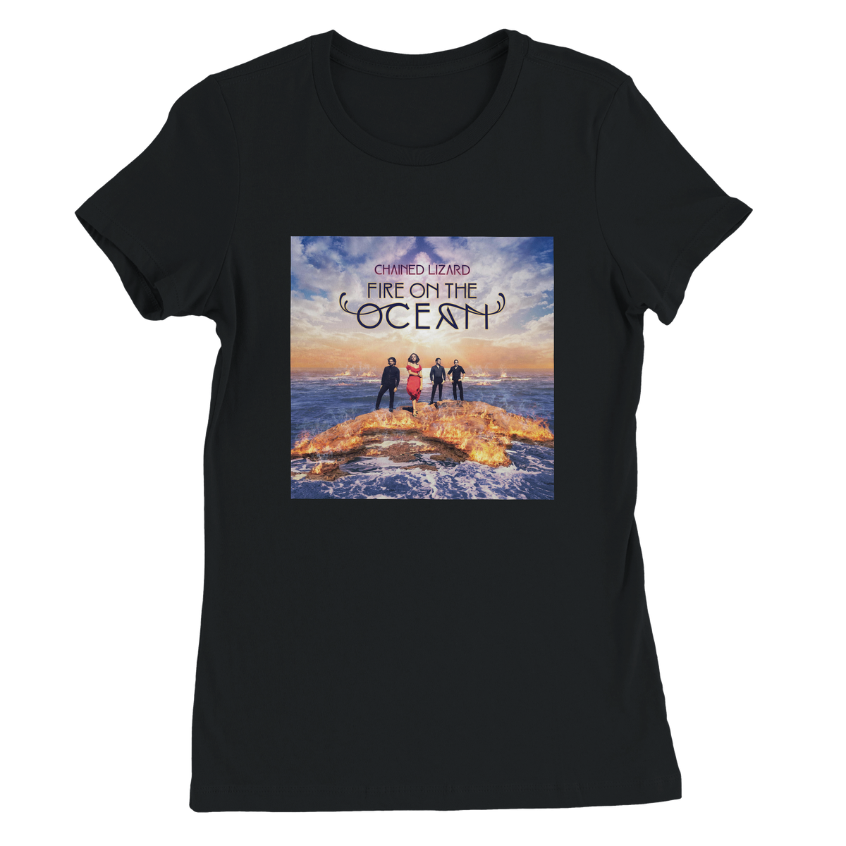 Fire on the Ocean - Women’s Cut T-Shirt