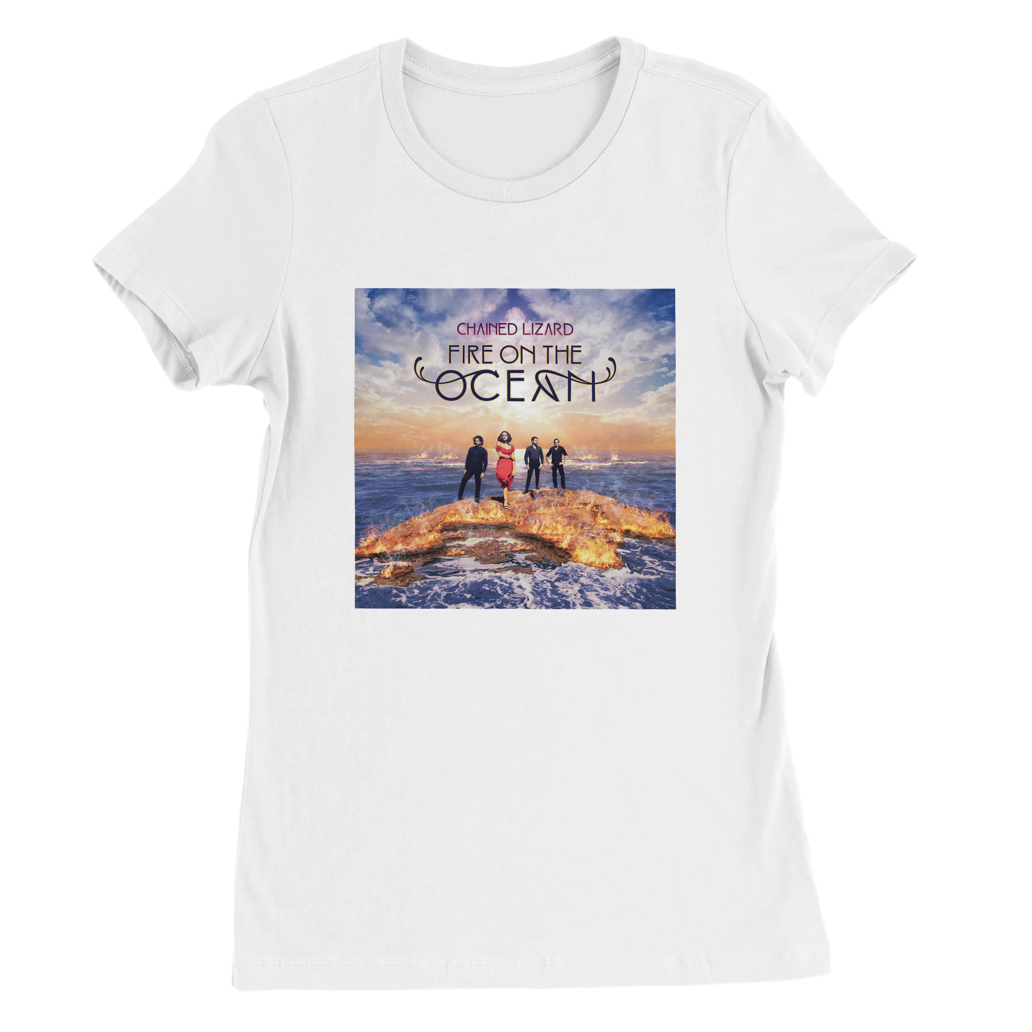 Fire on the Ocean - Women&rsquo;s Cut T-Shirt