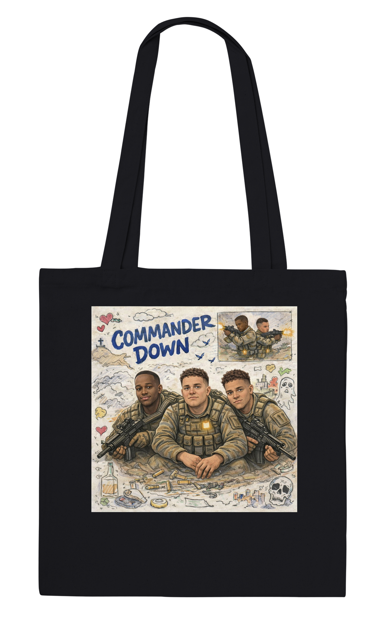 Commander Down - Tote bag