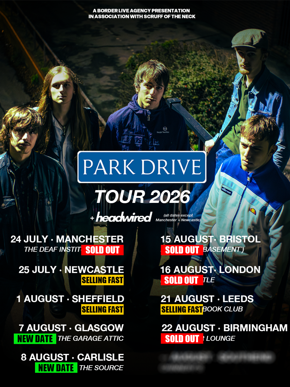 Park Drive UK Tour 2026