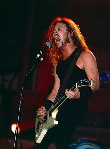 Alison Braun @alisonbraunphoto of James Hatfield of Metallica
