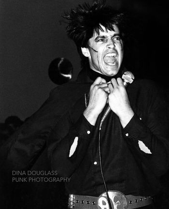Dina Douglass photo of Jack Grisham of TSOL
