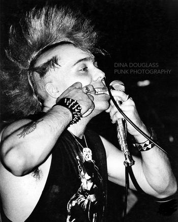 Dina Douglass photo of Wattie of Exploited
