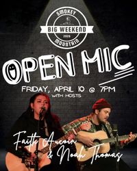 Faith AuCoin & Noah Thomas Host Open Mic NIght 