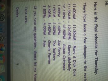 Big E line up
