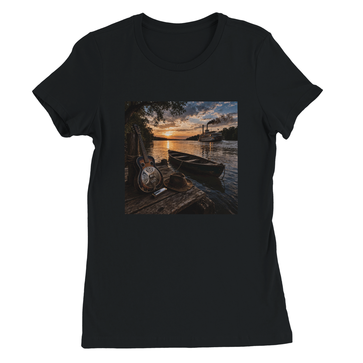 Down the Mississippi - Women’s Cut T-Shirt