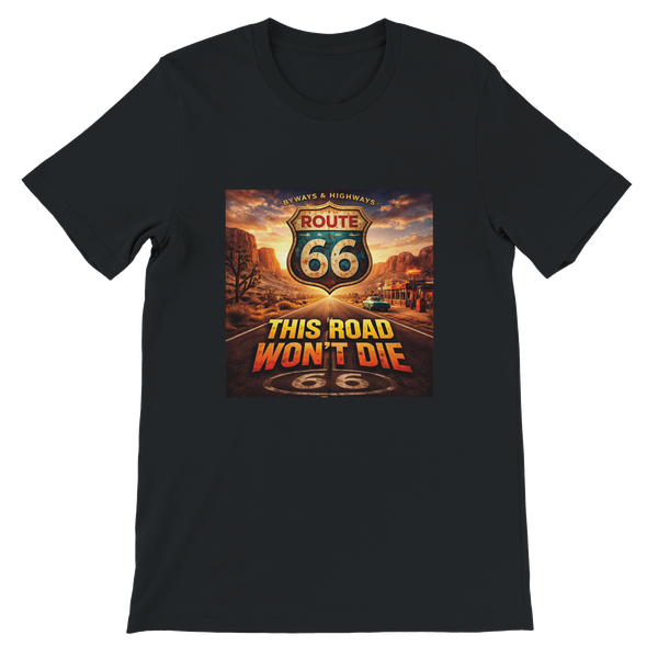 Route 66, This Road Won't Die - Unisex T-Shirt