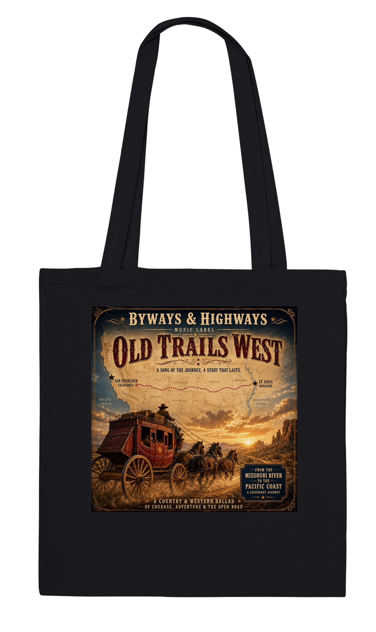 Old Trails West - Tote bag