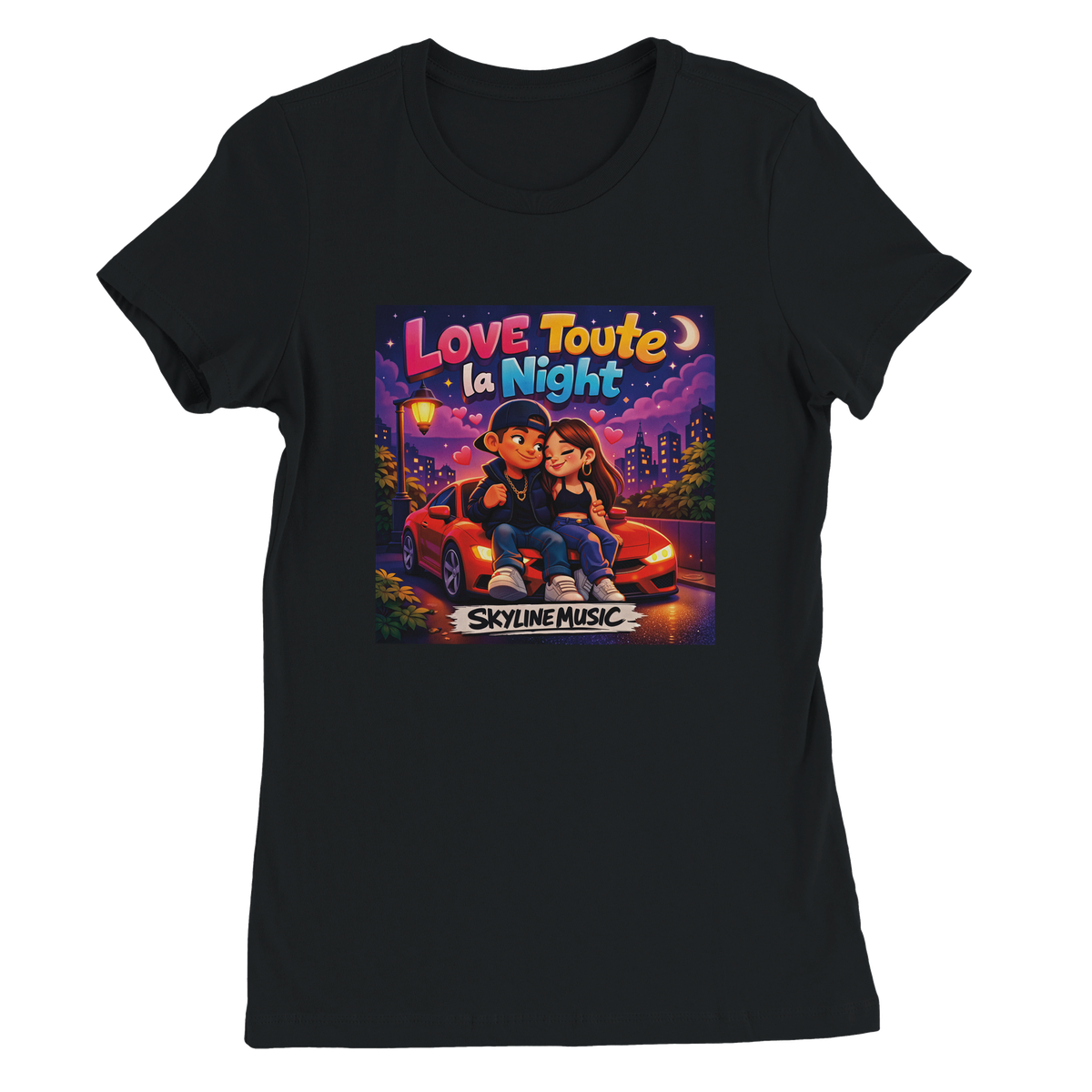 Love toute la night - Women’s Cut T-Shirt