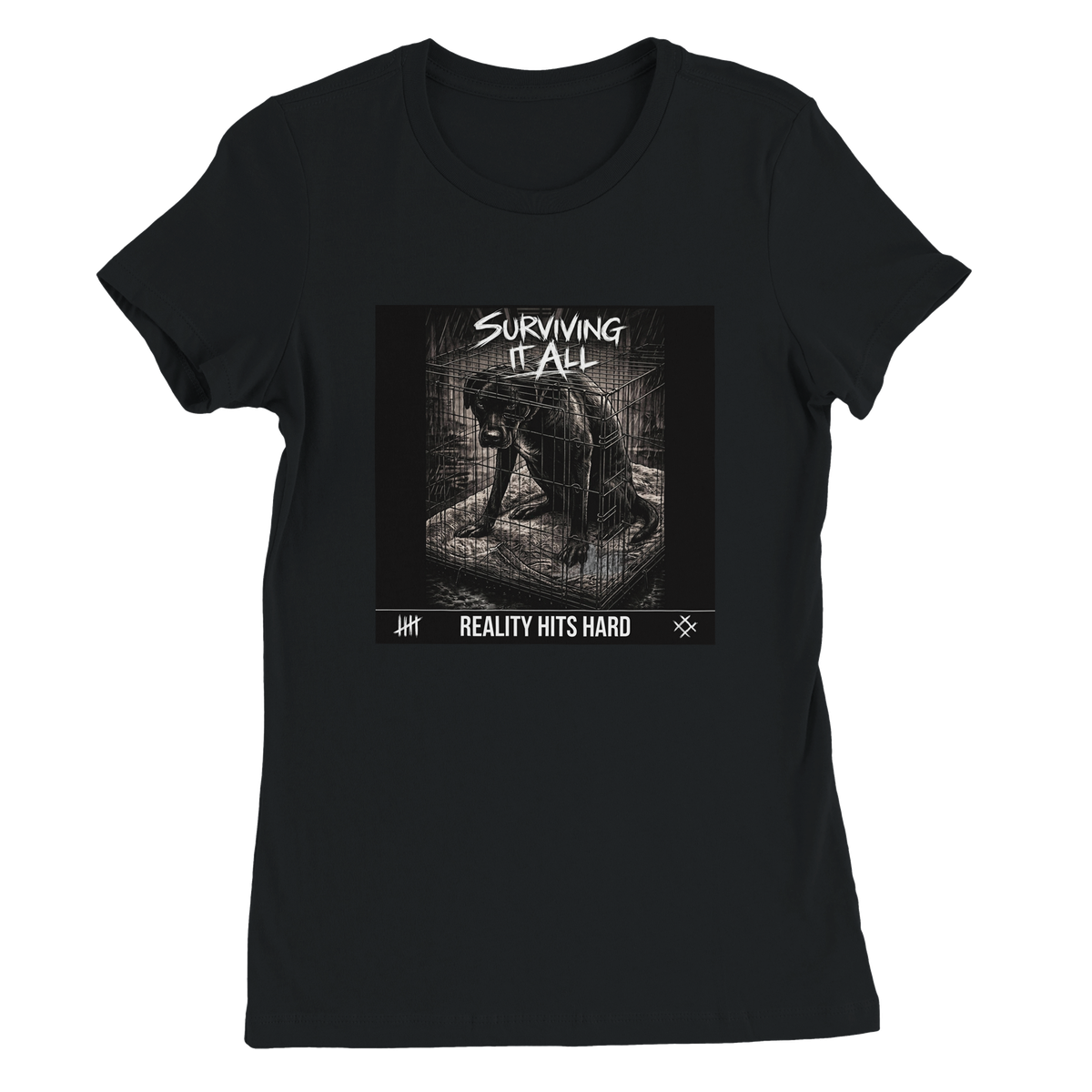 Reality hits hard - Women’s Cut T-Shirt