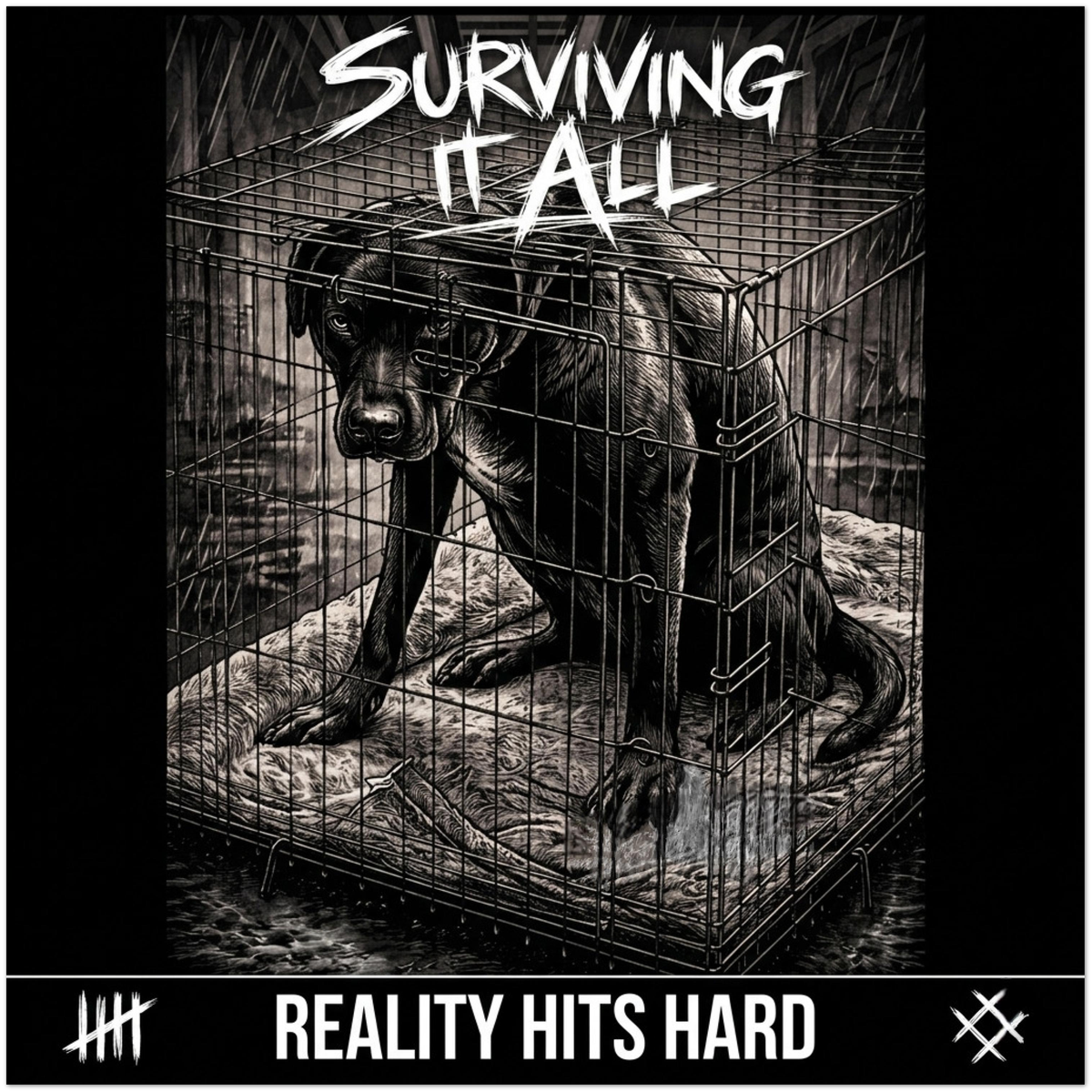 Reality hits hard - Fine Art Poster